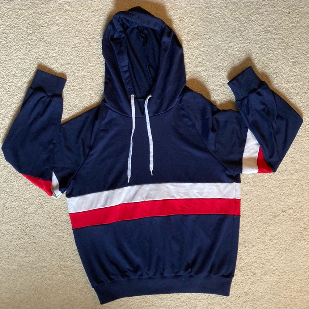 Navy, Red, & White Sweatshirt